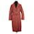 Yves Salomon Trench-coat en cuir Orange  ref.1354678