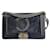 Chanel Boy Strass Medium Bag black / dark blue / very good Leather  ref.1354691
