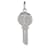 TIFFANY & CO. Mini ciondolo chiave con diamante in 18K oro bianco 0.04 ctw  ref.1354763
