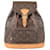 Bolso mochila Louis Vuitton Montsouris MM en marrón M51136 Castaño Cuero  ref.1354773