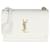Saint Laurent Crema Soft Calfskin Medium Sunset Bag White Leather  ref.1354816