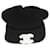 Chanel – Schwarze Kaschmir-Mütze mit CC-Logo Tuch  ref.1354829