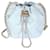 Chanel Light Blue Iridescent Quilted Caviar My Perfect CC Drawstring Bucket Bag Leather  ref.1354850