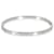 Bracelet love cartier fin, Petit modele, 10 Losanges (OR BLANC)  ref.1354928