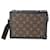 Louis Vuitton Monogram Macassar Canvas Clutch Box Brown Cloth  ref.1354935