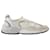 Running Dad Sneakers - Golden Goose Deluxe Brand - Leder - Weiß/Silber Kalbähnliches Kalb  ref.1354988