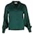 Anine Bing Mylah Shirt in Emerald Green Silk Satin  ref.1355018