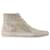 Baskets Slide - Golden Goose Deluxe Brand - Cuir - Beige Veau façon poulain Marron  ref.1355102