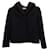 Prada Shearling-Lined Hooded Short Coat in Black Wool  ref.1355152