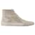 Slide Sneakers - Golden Goose Deluxe Brand - Leather - Beige Brown Pony-style calfskin  ref.1355154