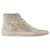 Slide Sneakers - Golden Goose Deluxe Brand - Leather - Beige Brown Pony-style calfskin  ref.1355220