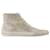 Slide Sneakers - Golden Goose Deluxe Brand - Leder - Beige Braun Kalbähnliches Kalb  ref.1355248