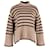 Totême Signature Striped Turtleneck Sweater In Brown Wool  ref.1355268