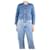 Ba&Sh Blue quilted denim jacket - size UK 8 Cotton  ref.1355313