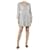 Claudie Pierlot Mini-robe imprimée lurex crème - taille UK 8 Viscose Noir  ref.1355314