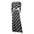 Ba&Sh Maxi vestito ritagliato con stampa floreale nera e blu - taglia UK 10 Nero Viscosa  ref.1355315