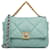 Chanel Blue Medium Lambskin 19 Flap Turquoise Leather  ref.1355889