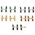 BOUTONS DE MANCHETTES BOUCHERON EN OR 18K 15GR 19 BATONNETS FAISCEAUX CUFFLINKS