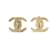 AH2008 Chanel CC maxi clip on earrings FW2008 Golden Metal  ref.1355994