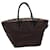 Autre Marque Burberrys Nova Check Blue Label Sac à main Nylon Marron Noir Auth bs13693  ref.1356064