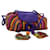 LOEWE Shoulder Bag cotton Multicolor Purple Auth 71875 Multiple colors  ref.1356161