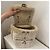 Zainetto Chanel Duma in tweed e pelle beige - vista 12