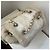 Zainetto Chanel Duma in tweed e pelle beige - vista 3