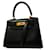Hermès Kelly Black Leather  ref.1356314