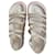 Cambon Mehrfachriemen-Sandalen von Chanel Beige Leder  ref.1356399