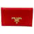 Vitello Prada Card Case Red Leather  ref.1356632