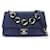 Chanel Matelassé Navy blue Leather  ref.1356633