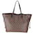 Louis Vuitton Damier Ebene Canvas Neverfull GM Brown Cloth  ref.1356797