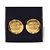 Coco Crush Orecchini con bottone medaglione CC vintage di Chanel. Gold hardware - vista 2