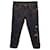 Jeans slim fit con motivo ricamato Gucci in cotone blu navy  ref.1357044