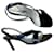 Yves Saint Laurent Black patent leather sandals, 39.  ref.1357052