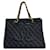 Chanel-Logo CC Schwarz Leder  ref.1357481