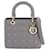 Dior Lady Dior Medium Grey Leather  ref.1358174