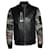 Philipp Plein, Leather bomber jacket Black Green Polyester  ref.1359201