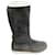 Prada fur-lined boots size 37 Grey Leather  ref.1360359