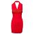 La Perla – Gerüschtes Kleid mit Perlen Rot
