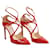 LANCEL  Heels EU 38 Patent leather Red  ref.1360432