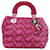 Bolsa Christian Dior em tecido de veludo pequena Lady Dior roxa Roxo Couro  ref.1360458