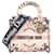 Christian Dior Light Pink Tie-Dye Embroidery Canvas Medium Lady D-Lite Handbag Grey Cotton  ref.1360463