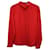 Hugo Boss Boss Pleated Mock-Neck Top in Red Polyester  ref.1360710