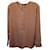Gucci Buttoned Long-Sleeve Top in Beige Silk  Brown  ref.1360711