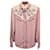 Isabel Marant Laury Floral-Embroidered Shirt in Pink Viscose Cellulose fibre  ref.1360714