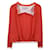 Veste ouverte à franges Iro en tweed orange Coton  ref.1360724