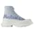 Zapatillas Tread Slick - Alexander Mcqueen - Negro/Blanco - Cuero Impresión de pitón  ref.1360743