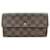 Carteira longa Louis Vuitton Portomone Credit Canvas N61726 em boa condição Lona  ref.1360758