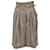 Bedruckte Plissee-Shorts von Fendi aus brauner Seide   ref.1360782
